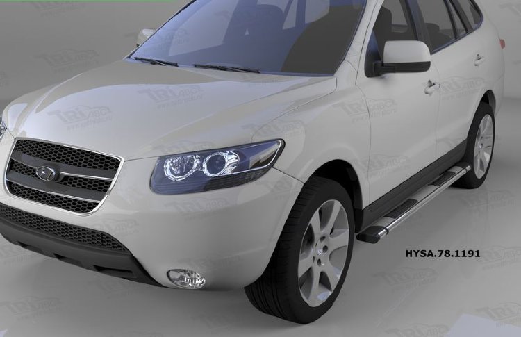 Пороги алюминиевые Emerald silver Can Otomotiv SsangYong Rexton 2001-2015 no.12050