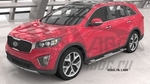Пороги алюминиевые Emerald silver Can Otomotiv Hyundai ix35 2009-2015