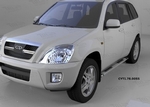 Пороги алюминиевые Emerald Silver Can Otomotiv Chery Tiggo 5 2014-2019
