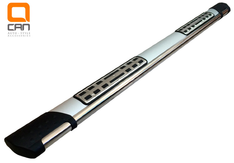 Пороги алюминиевые Emerald Silver Can Otomotiv Peugeot Expert​ II 2007-2019 no.8514