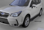 Пороги алюминиевые Onyx Can Otomotiv Subaru Forester 2013-2019