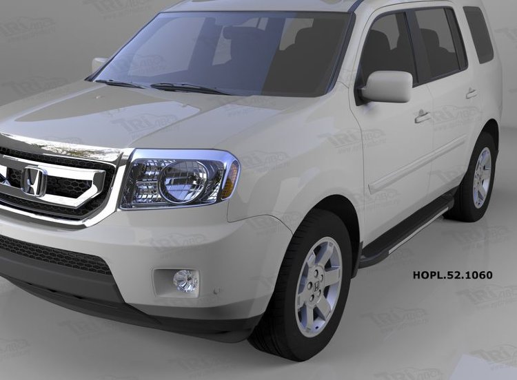 Пороги алюминиевые Onyx Can Otomotiv Honda Pilot 2009-2015 no.11693