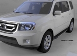 Пороги алюминиевые Onyx Can Otomotiv Honda Pilot 2009-2015