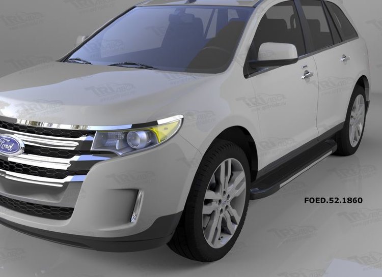 Пороги алюминиевые Onyx Can Otomotiv Ford Edge 2007-2019 no.11789