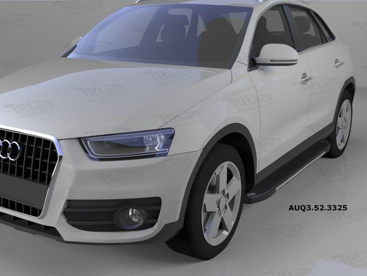 Пороги алюминиевые Onyx Can Otomotiv Audi Q3 2012-2019 no.11853