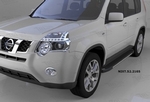 Пороги алюминиевые Onyx Can Otomotiv Nissan X-Trail 2007-2014