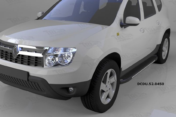 Пороги алюминиевые Onyx Can Otomotiv Nissan Terrano 2014-2019 no.11918