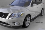 Пороги алюминиевые Onyx Can Otomotiv Nissan Pathfinder 2014-2019