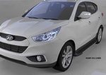 Пороги алюминиевые Onyx Can Otomotiv Hyundai ix35 2009-2015