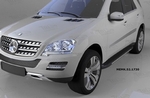 Пороги алюминиевые Onyx Can Otomotiv Mercedes-Benz ML-Class W164 2006-2011