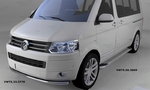 Пороги алюминиевые Opal Can Otomotiv (короткая база) Volkswagen Transporter T5 2003-2015