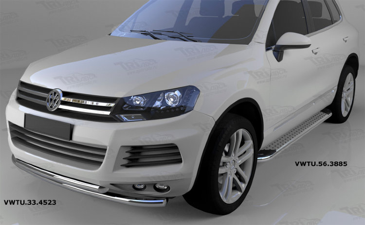 Пороги алюминиевые Opal Can Otomotiv Volkswagen Touareg I 2002-2009 no.11280