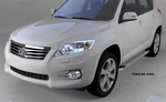 Пороги алюминиевые Opal Can Otomotiv Toyota RAV4 2006-2012