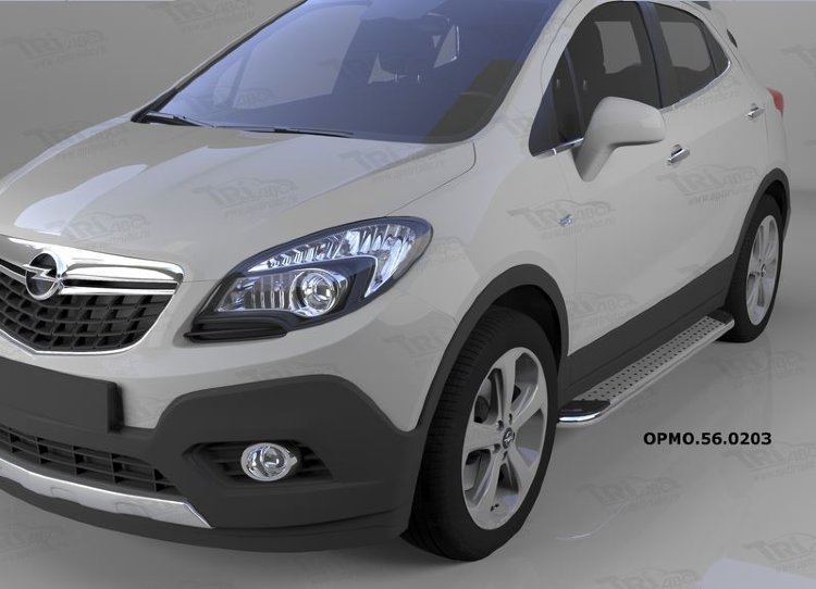 Пороги алюминиевые Opal Can Otomotiv Opel Mokka 2012-2019 no.11526