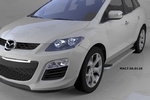 Пороги алюминиевые Opal Can Otomotiv Mazda CX-7 2006-2012