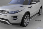 Пороги алюминиевые Opal Can Otomotiv Land Rover Range Rover Evoque 2011-2019