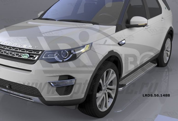 Пороги алюминиевые Opal Can Otomotiv Land Rover Discovery Sport 2015-2019 no.11624