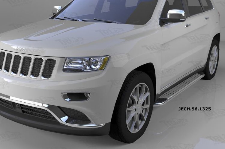 Пороги алюминиевые Opal Can Otomotiv Jeep Grand Cherokee 2010-2019 no.11650