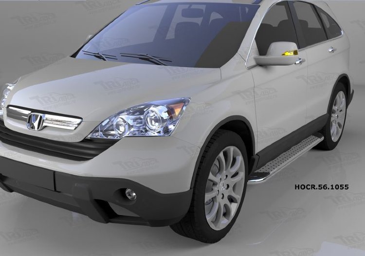 Пороги алюминиевые Opal Can Otomotiv Honda CR-V III 2007-2011 no.11725