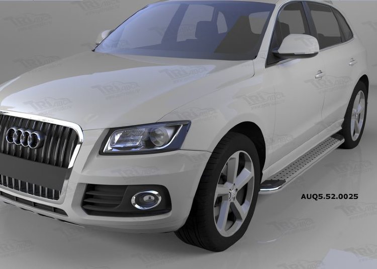 Пороги алюминиевые Opal Can Otomotiv Audi Q5 2008-2017 no.11841