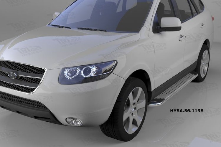 Пороги алюминиевые Opal Can Otomotiv SsangYong Actyon New 2011-2012 no.12084