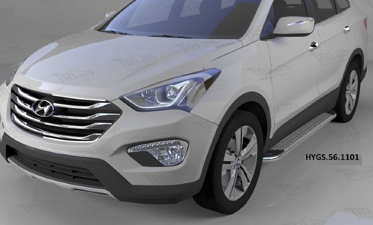 Пороги алюминиевые Opal Can Otomotiv SsangYong Actyon New 2011-2012 no.12084
