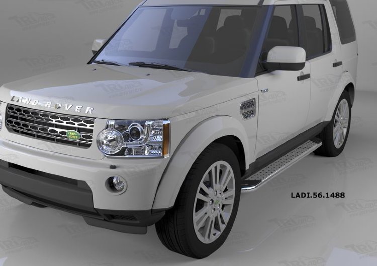 Пороги алюминиевые Opal Can Otomotiv Land Rover Discovery III 2004-2009 no.8546