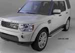 Пороги алюминиевые Opal Can Otomotiv Land Rover Discovery III 2004-2009