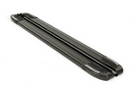 Пороги алюминиевые Rainbow Black Erkul Geely Emgrand X7 2014-2019