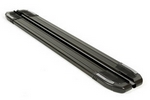 Пороги алюминиевые Rainbow Black Erkul Hyundai Santa Fe 2006-2009