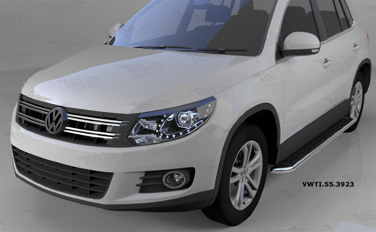 Пороги алюминиевые Ring Can Otomotiv Volkswagen Tiguan I 2008-2016 no.11306