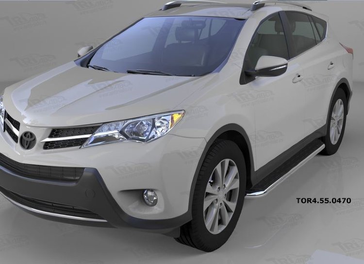 Пороги алюминиевые Ring Can Otomotiv Toyota RAV4 2013-2019 no.11385