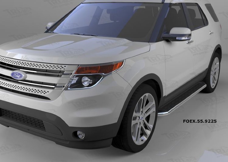 Пороги алюминиевые Ring Can Otomotiv Ford Explorer 2011-2019 no.11769