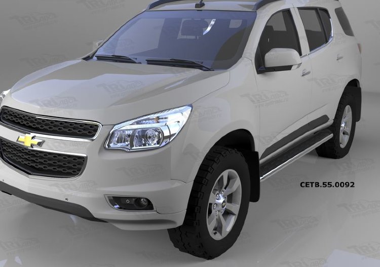 Пороги алюминиевые Ring Can Otomotiv Chevrolet Trailblazer 2013-2019 no.12029