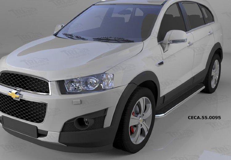 Пороги алюминиевые Ring Can Otomotiv Chevrolet Captiva 2006-2019 no.12032