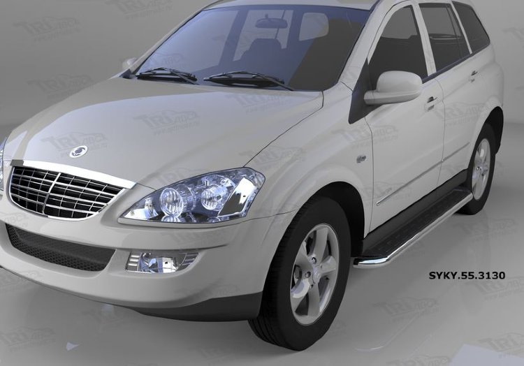 Пороги алюминиевые Ring Can Otomotiv SsangYong Kyron 2005-2015 no.12062