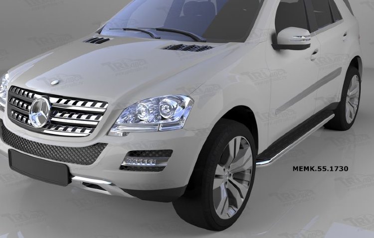 Пороги алюминиевые Ring Can Otomotiv Mercedes-Benz ML-Class W164 2006-2011 no.8528