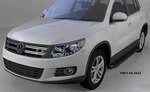 Пороги алюминиевые Sapphire Black Can Otomotiv Volkswagen Tiguan I 2008-2016