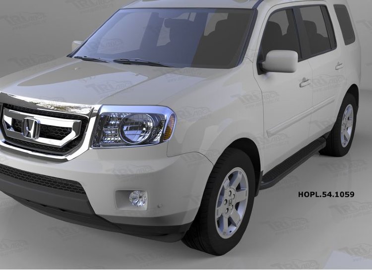 Пороги алюминиевые Sapphire Black Can Otomotiv Honda Pilot 2009-2015 no.11697