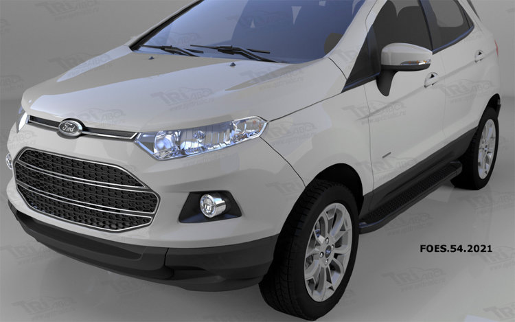 Пороги алюминиевые Sapphire Black Can Otomotiv Ford EcoSport​ 2013-2019 no.11804