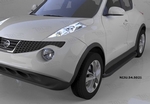 Пороги алюминиевые Sapphire Black Can Otomotiv Nissan X-Trail 2007-2014