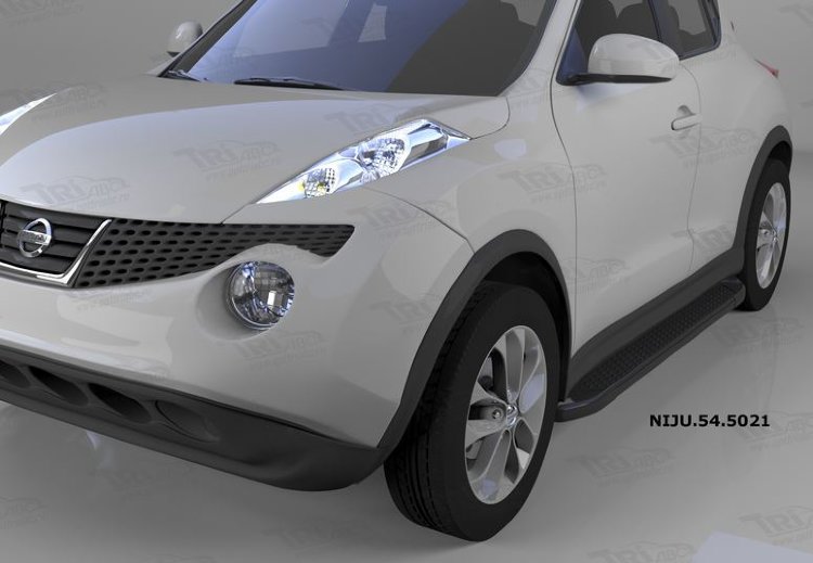 Пороги алюминиевые Sapphire Black Can Otomotiv Nissan Pathfinder 2014-2019 no.11986