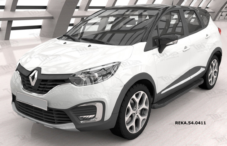 Пороги алюминиевые Sapphire Black Can Otomotiv Lifan X60 2011-2019 no.8402