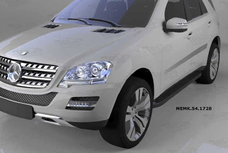 Пороги алюминиевые Sapphire Black Can Otomotiv Peugeot Expert​ II 2007-2019 no.8509