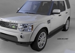 Пороги алюминиевые Sapphire Black Can Otomotiv Land Rover Discovery III 2004-2009