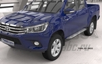 Пороги алюминиевые Sapphire Silver Can Otomotiv Toyota Hilux 2015-2019