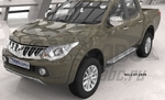 Пороги алюминиевые Sapphire Silver Can Otomotiv Mitsubishi L200 2005-2015