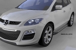 Пороги алюминиевые Sapphire Silver Can Otomotiv Mazda CX-7 2006-2012