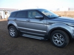 Пороги алюминиевые Sapphire Silver Can Otomotiv Land Rover Range Rover Evoque 2011-2019