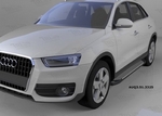 Пороги алюминиевые Sapphire Silver Can Otomotiv Audi Q3 2012-2019
